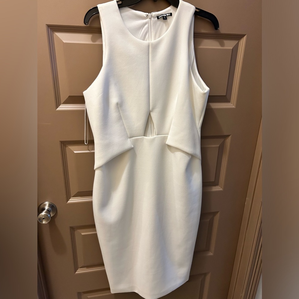 Gianni Bini Women’s White Wedding/Cocktail Dress-XL